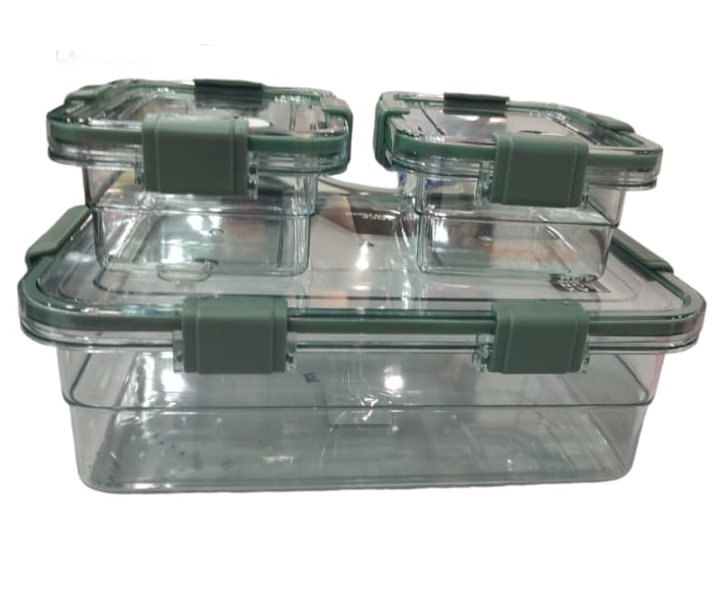 3 Piece Click and Seal Fresh Keeping Food Storage Box
