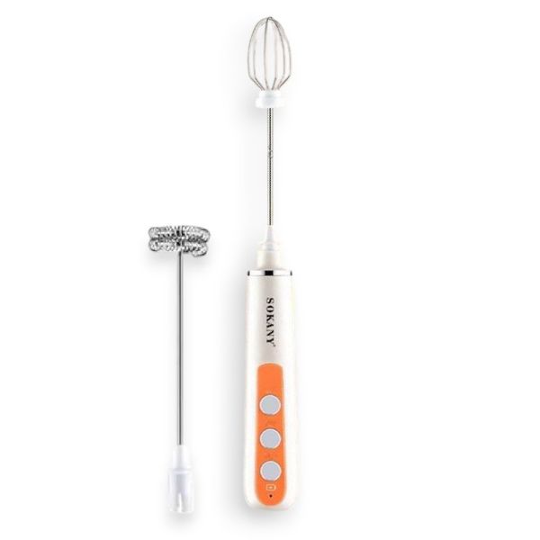 Sokany SK-02014 2 in 1 Rechargeable Milk Frother and Egg Beater