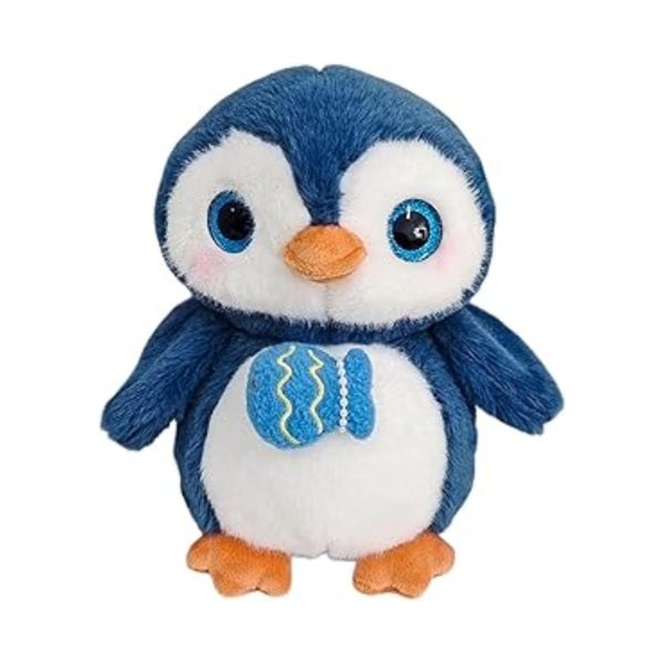 Plush Blue Penguin Toy - Soft &amp; Safe for All Ages