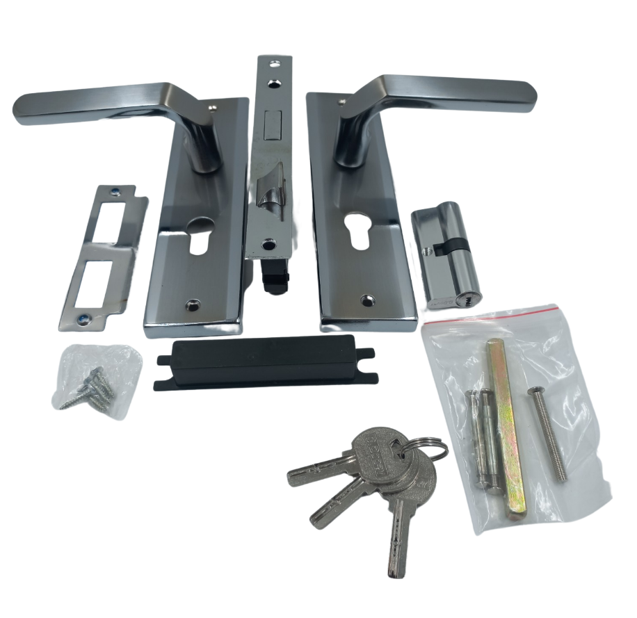 Cylinder Door Lock Set with Modern Handles Shop Today. Get it