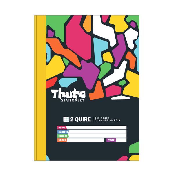Thuto A4 2 Quire Quad and Margin - Jazzy Edition
