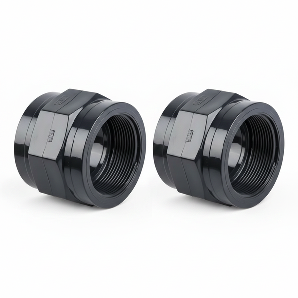 UPVC 63mm Male Thread Socket for Irrigation and Water Supply - 2 Pack