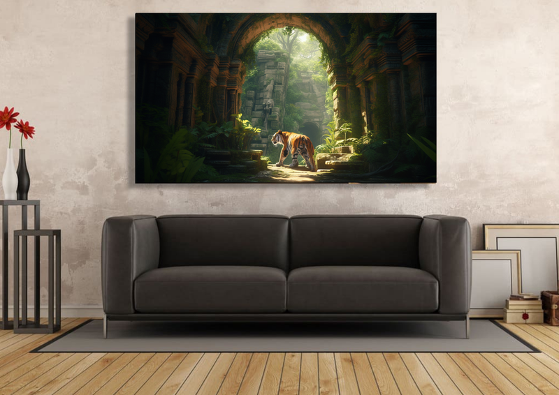 Canvas Wall Art - Tigers Domain Abstract - IM0261