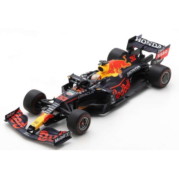 Spark - 1/12 Reb Bull Max Verstappen Abu Dhabi 2021 With Acrylic Cover