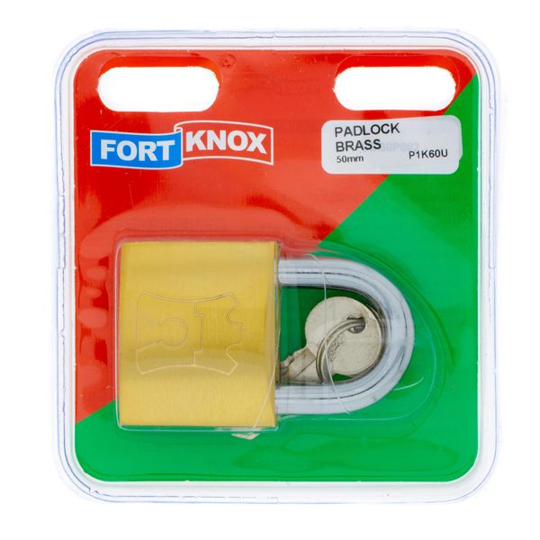 FORT KNOX Padlock Brass 50mm Q:1 P1K60U