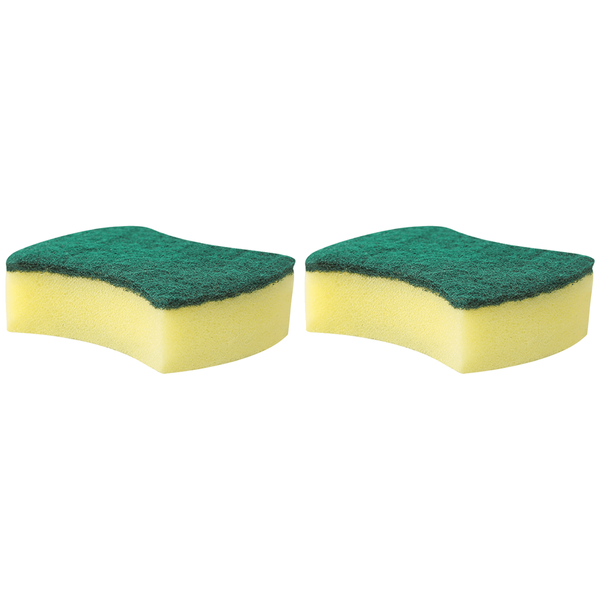 Reusable Dishwashing Sponge - Yellow 2 Pack