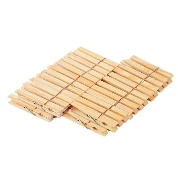 Clothes Pegs - Wood - 48 Pieces
