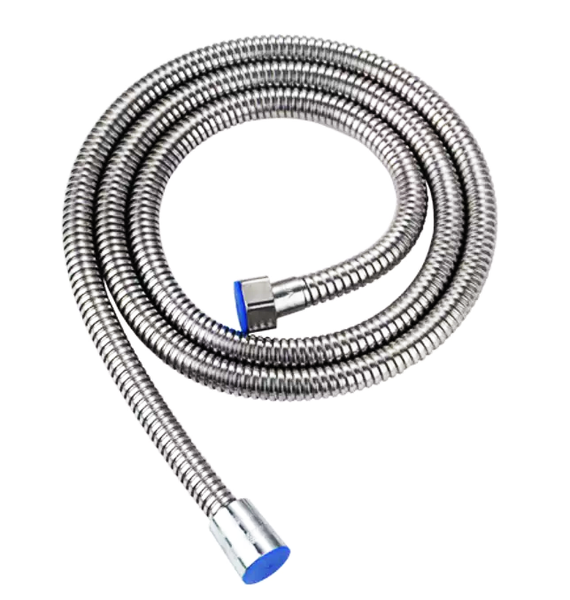 Bathroom Stainless Steel Outer Shell Flexible Shower Hose - 1.5m