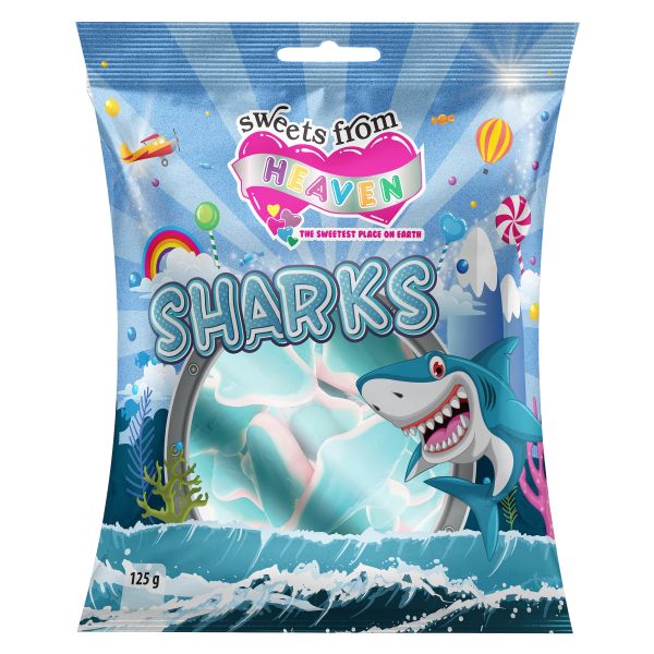 24 x Sweets from Heaven - Sharks - 125g