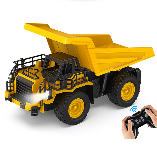 Remote Control Dump Truck - 2.4GHz 9-Channel RC Engineering Truck