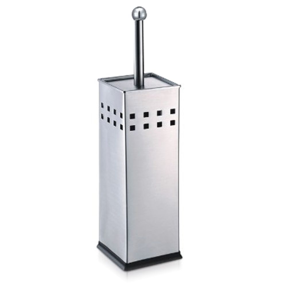 Toilet Brush with Square Stainless Steel Holder Silver Shop Today