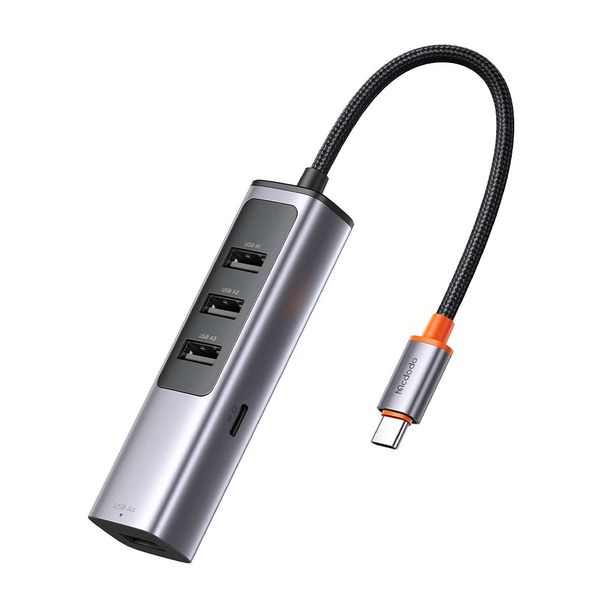 Mcdodo 5 in 1 USB C To USB A (4) Hub Dongle + 100w Type C Power USB3.0