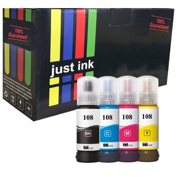 Compatible Epson 108 Dye Based Ink Bottle (B/C/M/Y/LC/LM) Multipack