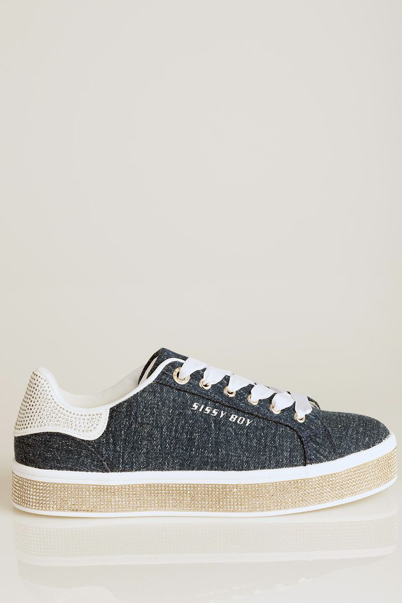 Sissy Boy Denim Sneaker with Bling Sole Buy Online in South Africa