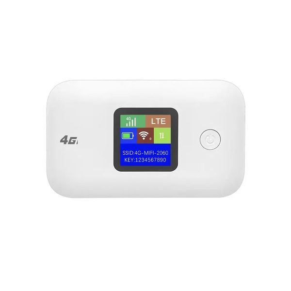 4G LTE Mobile Wi-Fi Router With 300Mbps 2100mAh White PB