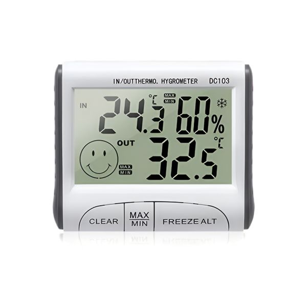 Digital LCD Thermometer Hygrometer - Temp &amp; Humidity Monitor