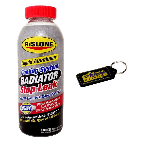 Rislone Liquid Aluminium Radiator Stop Leak - 479g &amp; Gel Key Holder