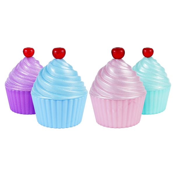 Cupcake Container with Lid - Plastic - Assorted - 12 Pack