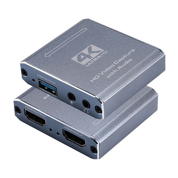 HDMI Pass Through to USB Capture Card with MIC In Audio Out