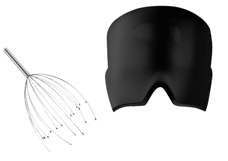 Headache Pain Relief Hot/Cold Therapy Cap &amp; Hair Health Wire Scalp Massager