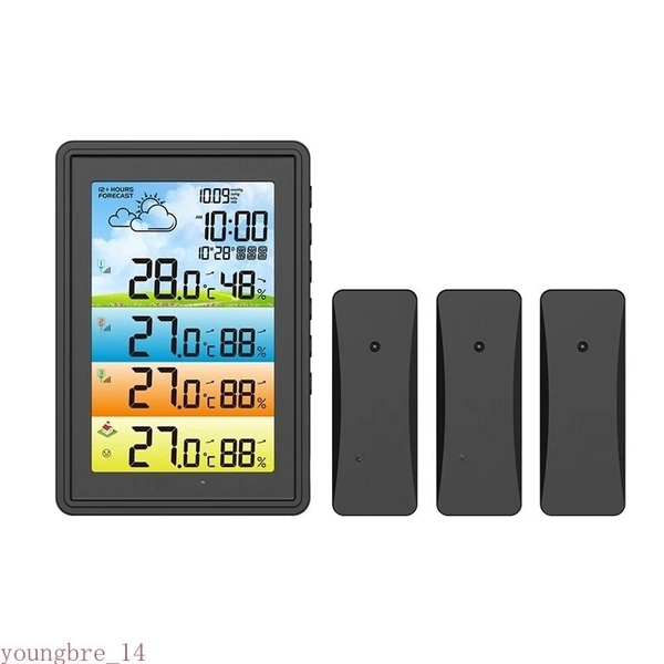 Wireless Weather Station Digital Indoor Hygrometer Thermometer Barometer
