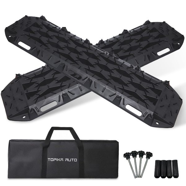 TopikaAuto-Recovery Boards, 10T Load, Off-Road Traction for Sand &amp; Mud - 2 Piece