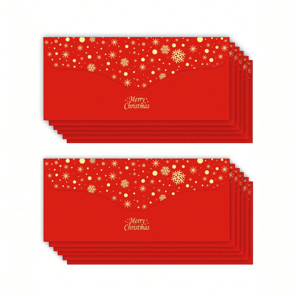 12 Piece Festive Christmas Theme Gift &amp; Money Envelopes