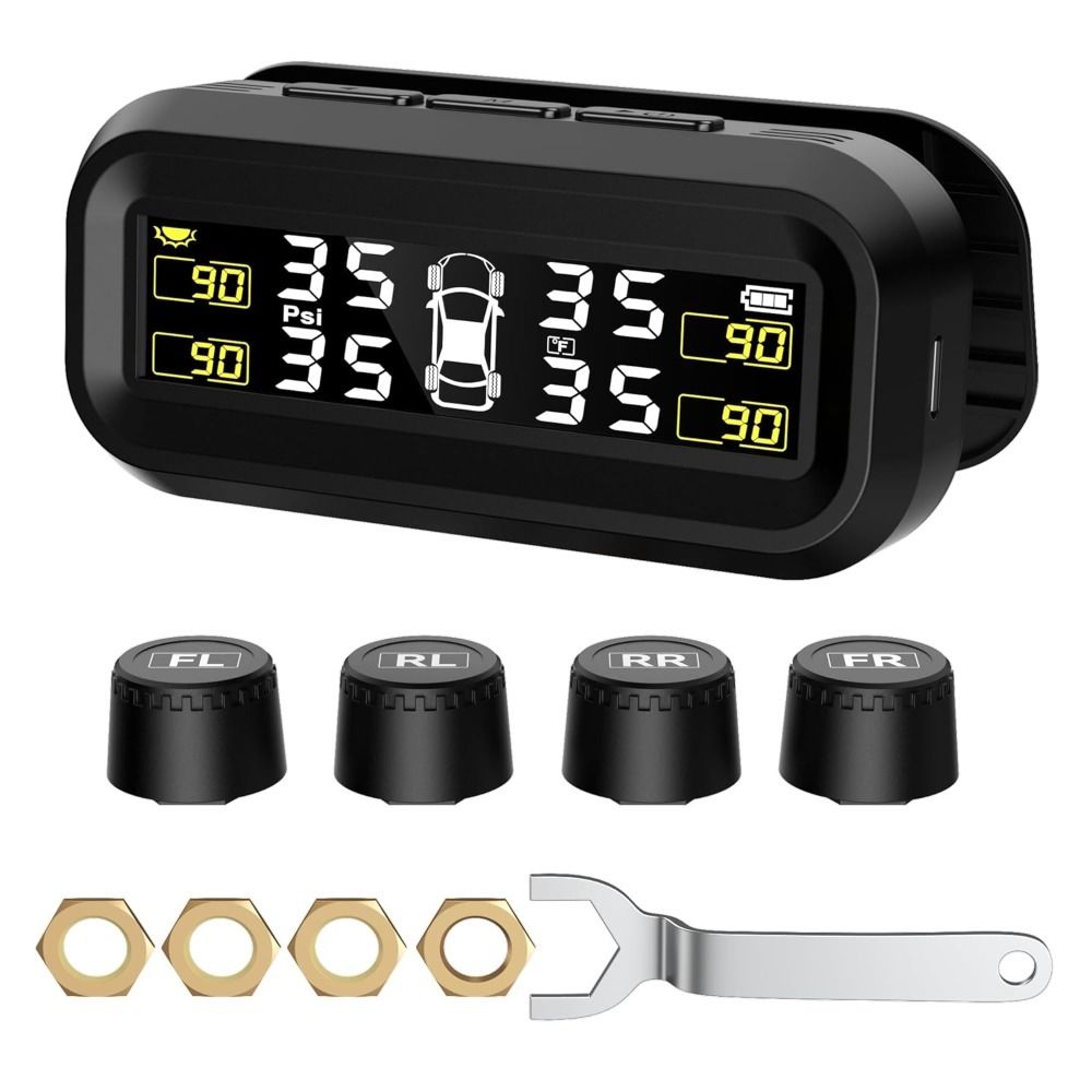 Tire Pressure Monitoring System Solar and USB Charging