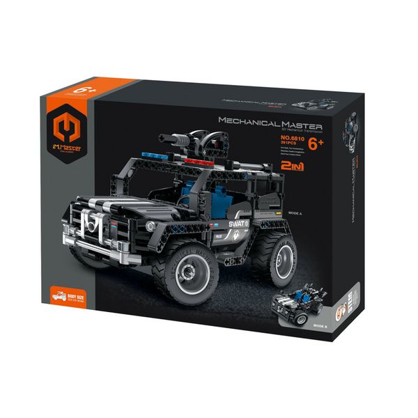 2 in 1 SWAT Car Construction Set - 391 pieces, by iM.Master