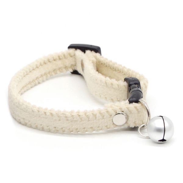 Lightweight Plush Pet Collar with Bell - L Size