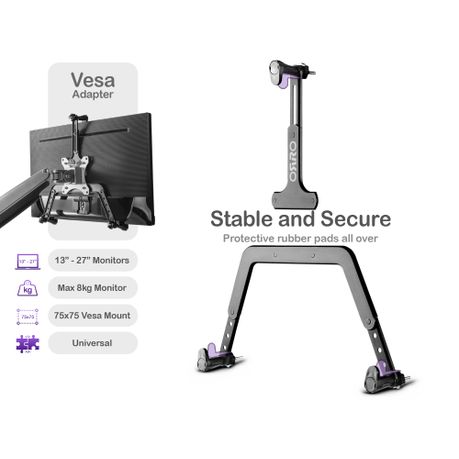 2023 ORRO Home - Single Monitor Arm Mount - Premium Vesa Desktop Stand, Shop Today. Get it Tomorrow!