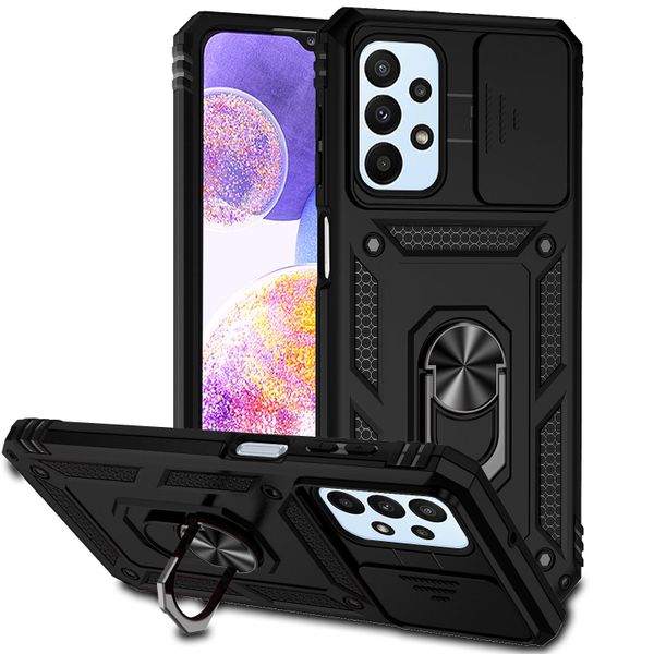 Sliding Camshield with Ring Holder Phone Case for Samsung Galaxy A23