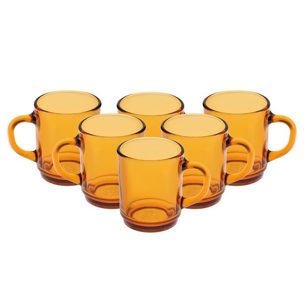 Versailles Amber Mug 260ml - Set of 6