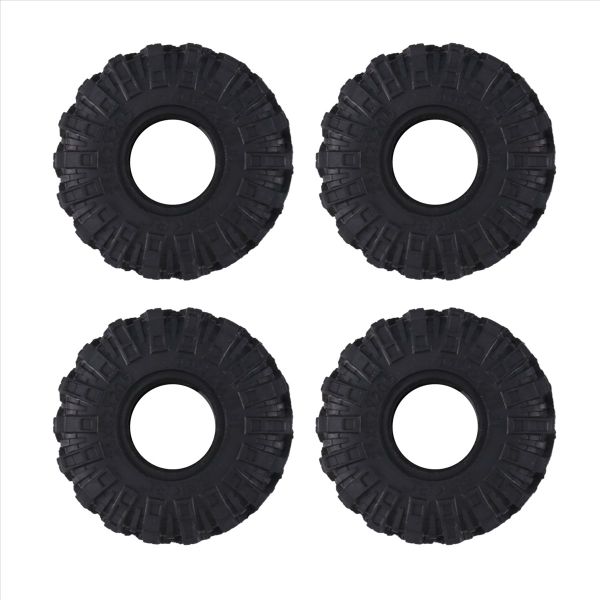 4Pcs 62Mm 1 0 Inch Wheel Tires Soft Mud Terrain Rubber Tyres