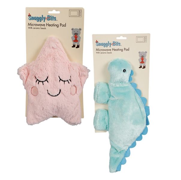 Kids Microwave Heating Pad Star &amp; Dino - 2 Pack