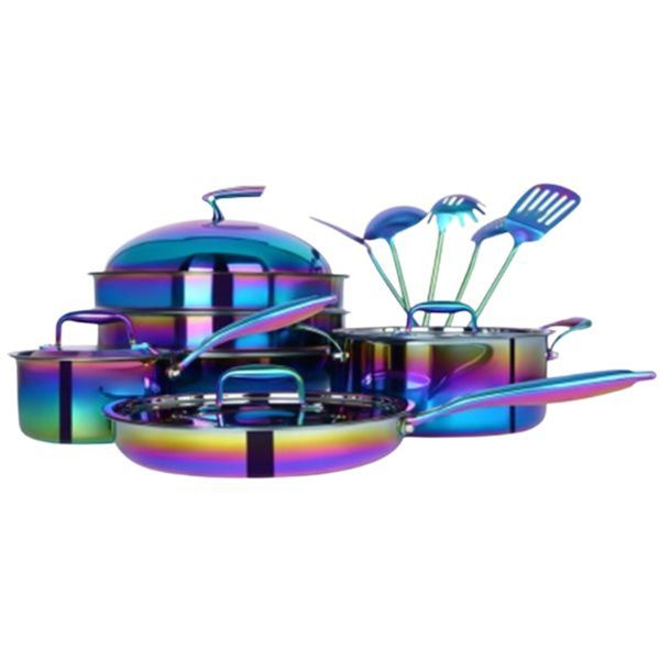 15 Piece Stainless Steel Non-Stick Pot Set
