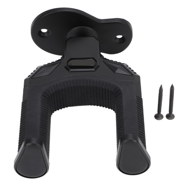 Auto-Locking Guitar Wall Hanger Black Base