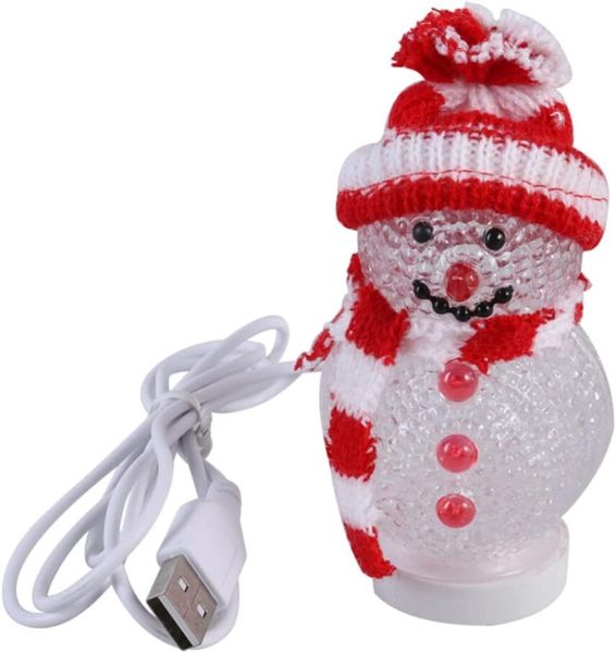 Christmas Snowman Night Ligh LED Light USB Night Light Mini Glowing