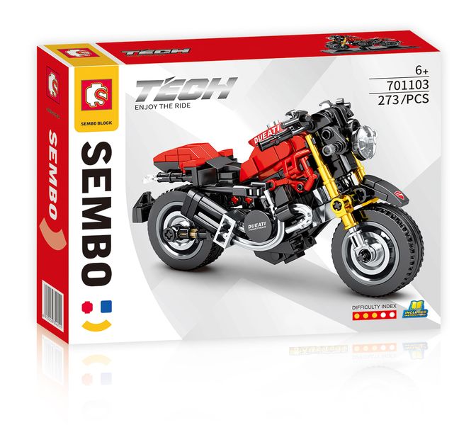 Sembo Tech Ducati Monster 821 - 273 Pieces - 17.5cm