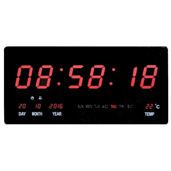 Black Plastic Corded Electric Digital Alarm Clock | Shop Today. Get it ...