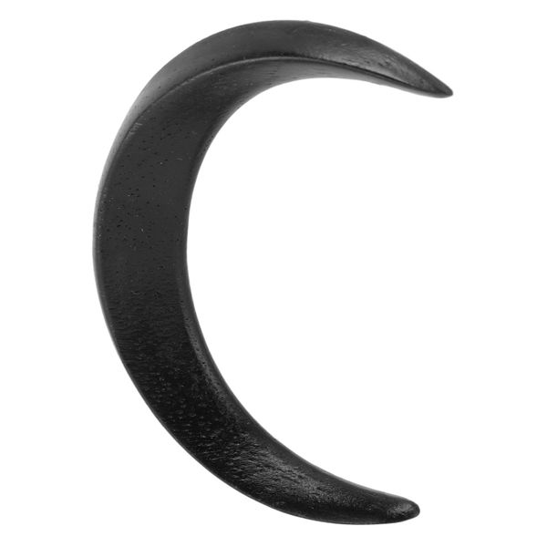 Carved Wood Hair Clip All Matching Black