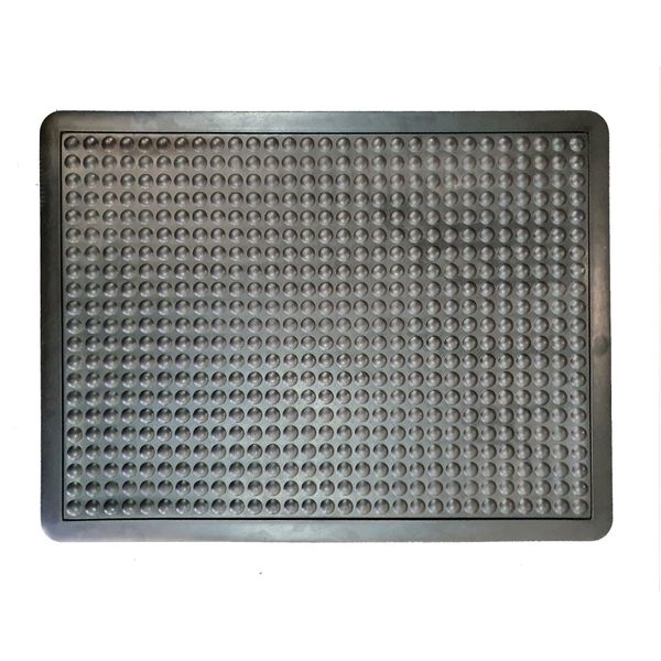 Anti-Fatigue Cushion Bubble Mat - 61c x 81cm x 2cm thick - Rubber - Black