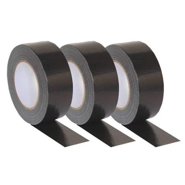 Duct Tape - 48mmx5m - Black (3 Pack)