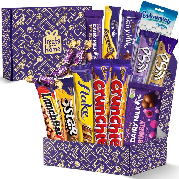 Cadbury Chocolate Gift Box - 12 Chocolate Bars &amp; 4 Sweets!
