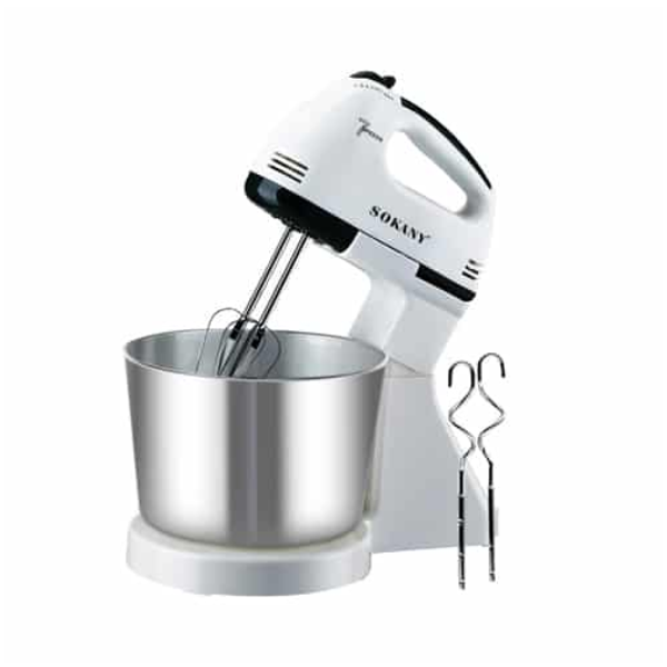 7 Speed Adjustment 250W Dual Stand & Hand Mixer with Overheating Protection
