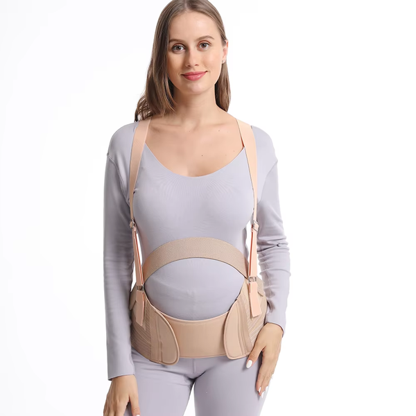 LANCI 4-in-1 Pregnancy Support Belt - Relieves Abdominal Pain - Skin Tone