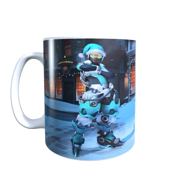 Lucio in the Snow - Overwatch Christmas Themed Coffee Mug