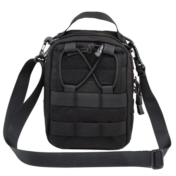 Portable Outdoor Tactical Molle Pouch Utility EDC Tool Waist Pack - Black