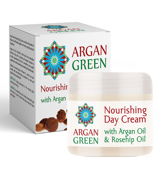 Argan Green Nourishing Day Cream with Argan, Rosehip and Rose Geranium Oil 50ml