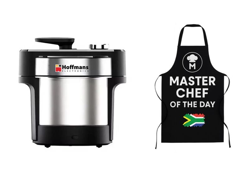 Hoffmans 6L Swallow Maker All Purpose Machine-Yam+Fufu Pounder+Master Apron